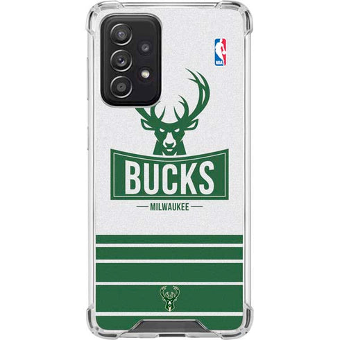 NBA Milwaukee Bucks Static Galaxy A52 5G Clear Case