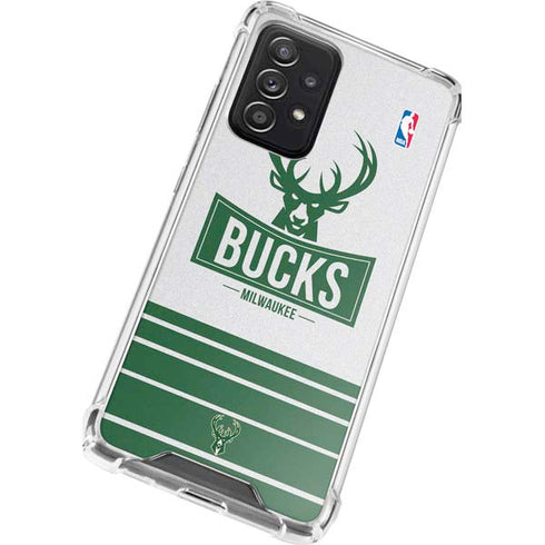 NBA Milwaukee Bucks Static Galaxy A52 5G Clear Case