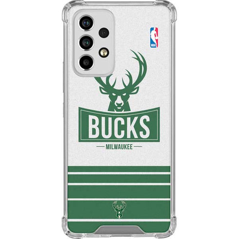 NBA Milwaukee Bucks Static Galaxy A53 5G Clear Case