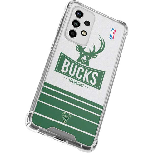 NBA Milwaukee Bucks Static Galaxy A53 5G Clear Case