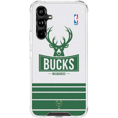 NBA Milwaukee Bucks Static Galaxy A54 5G Clear Case