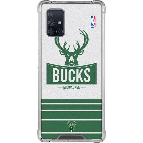 NBA Milwaukee Bucks Static Galaxy A71 5G Clear Case