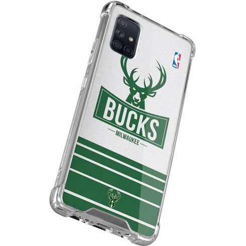 NBA Milwaukee Bucks Static Galaxy A71 5G Clear Case
