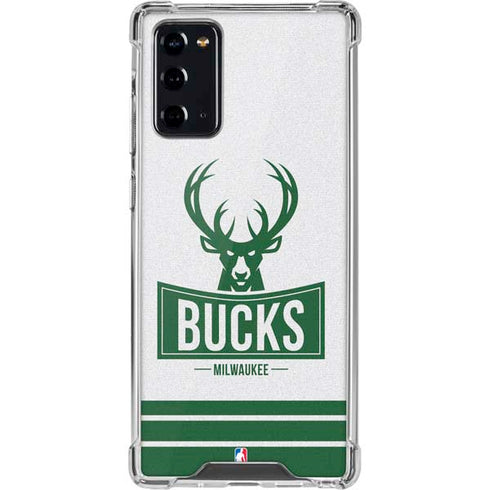 NBA Milwaukee Bucks Static Galaxy Note20 5G Clear Case