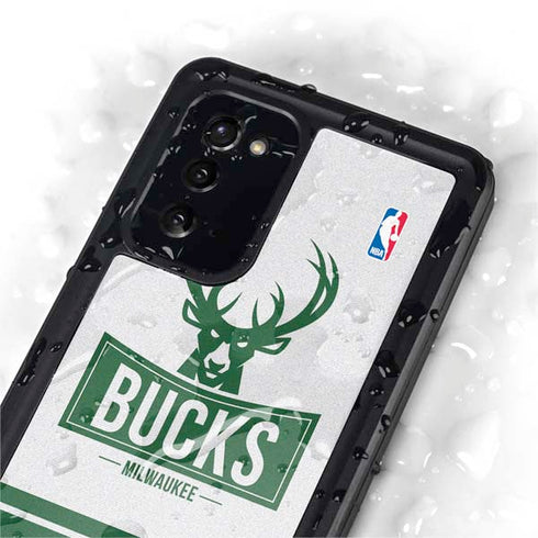 NBA Milwaukee Bucks Static Galaxy Note20 5G Waterproof Case