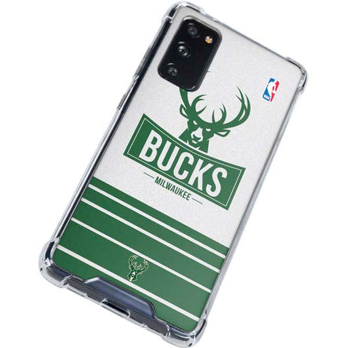 NBA Milwaukee Bucks Static Galaxy S20 FE Clear Case