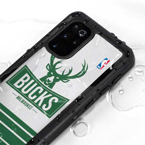NBA Milwaukee Bucks Static Galaxy S20 Plus Waterproof Case