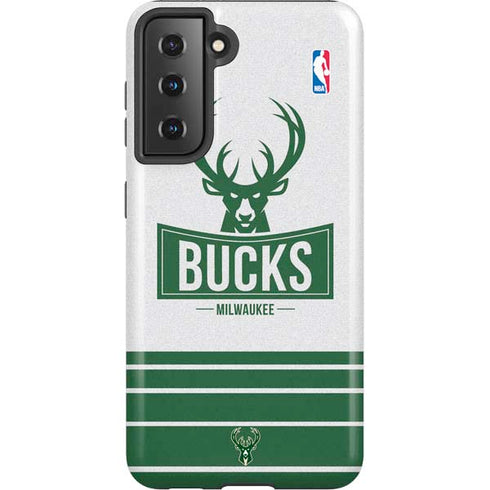 NBA Milwaukee Bucks Static Galaxy S21 5G Pro Case