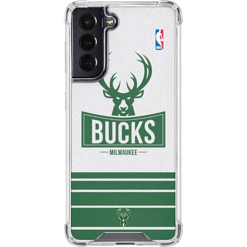NBA Milwaukee Bucks Static Galaxy S22 Clear Case
