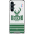 NBA Milwaukee Bucks Static Galaxy S23 FE Clear Case