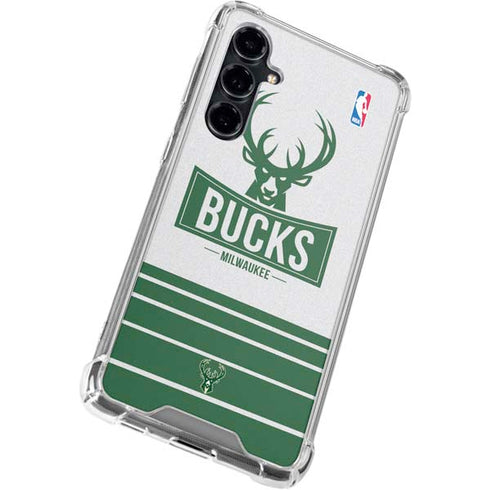 NBA Milwaukee Bucks Static Galaxy S23 FE Clear Case