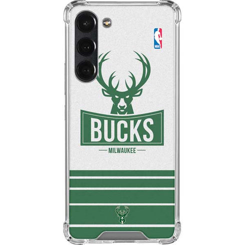 NBA Milwaukee Bucks Static Galaxy S23 Plus Clear Case