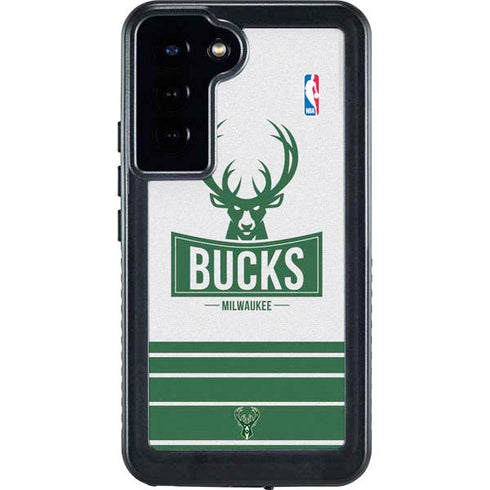 NBA Milwaukee Bucks Static Galaxy S23 Plus Waterproof Case
