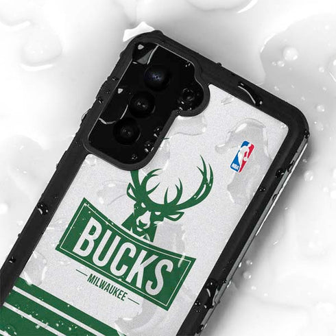NBA Milwaukee Bucks Static Galaxy S23 Plus Waterproof Case