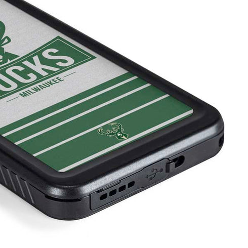 NBA Milwaukee Bucks Static Galaxy S23 Waterproof Case