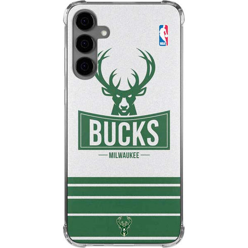 NBA Milwaukee Bucks Static Galaxy S24 Plus Clear Case