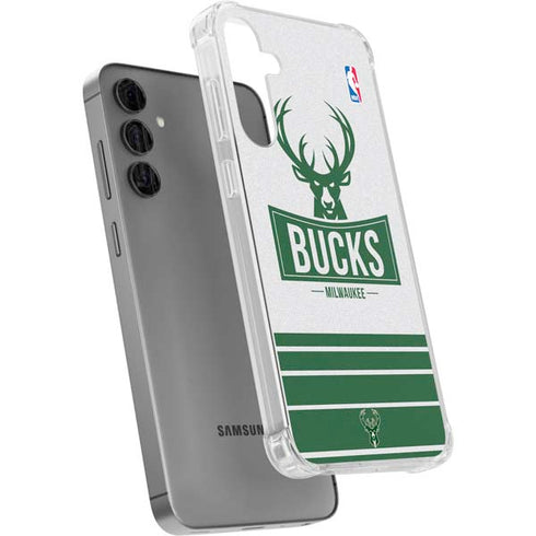 NBA Milwaukee Bucks Static Galaxy S24 Plus Clear Case