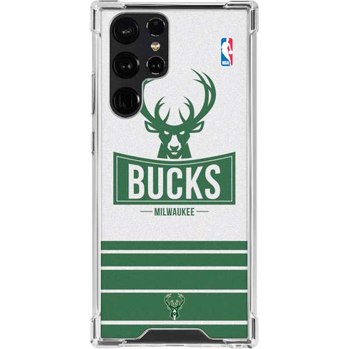 NBA Milwaukee Bucks Static Galaxy S24 Ultra Clear Case