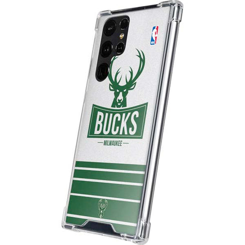 NBA Milwaukee Bucks Static Galaxy S24 Ultra Clear Case