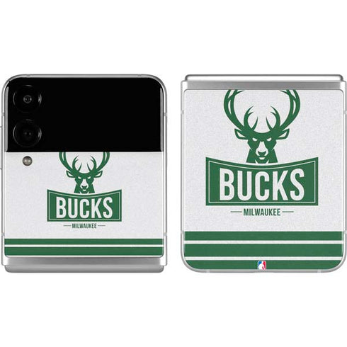 NBA Milwaukee Bucks Static Galaxy Z Flip4 5G Skin