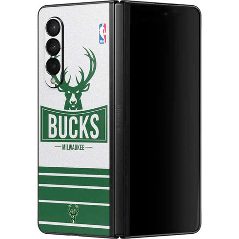 NBA Milwaukee Bucks Static Galaxy Z Fold3 5G Skin
