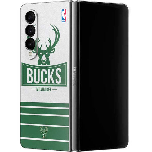 NBA Milwaukee Bucks Static Galaxy Z Fold4 5G Skin