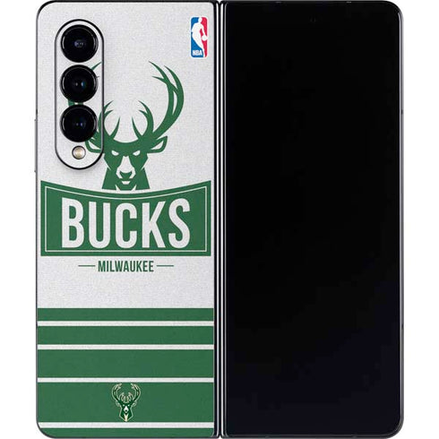 NBA Milwaukee Bucks Static Galaxy Z Fold4 5G Skin