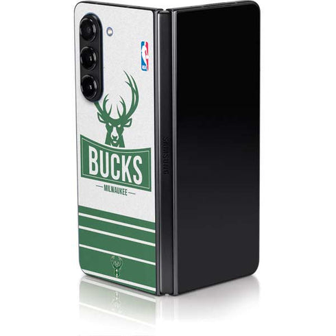 NBA Milwaukee Bucks Static Galaxy Z Fold5 5G Skin