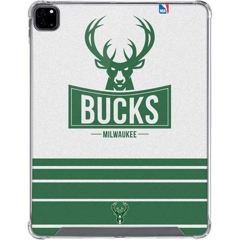 NBA Milwaukee Bucks Static iPad Pro 12.9in (2020) Clear Case