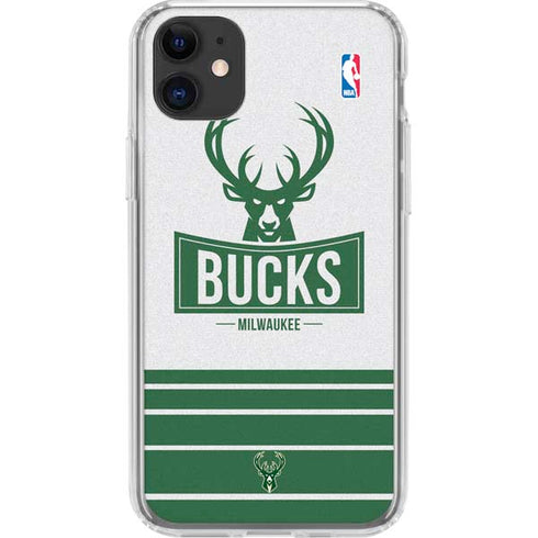 NBA Milwaukee Bucks Static iPhone 11 Clear Case