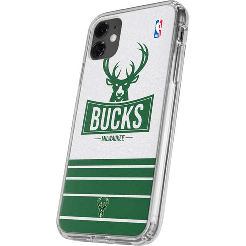 NBA Milwaukee Bucks Static iPhone 11 Clear Case