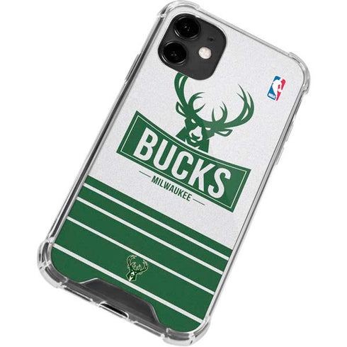NBA Milwaukee Bucks Static iPhone 12 Clear Case