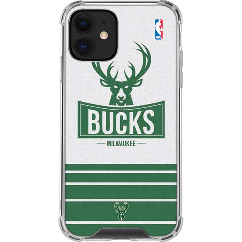 NBA Milwaukee Bucks Static iPhone 12 Mini Clear Case