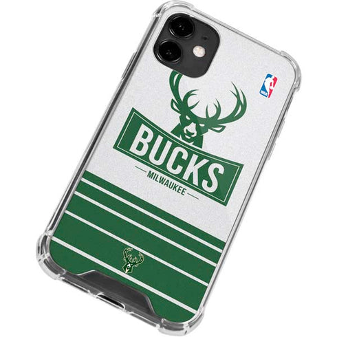 NBA Milwaukee Bucks Static iPhone 12 Mini Clear Case