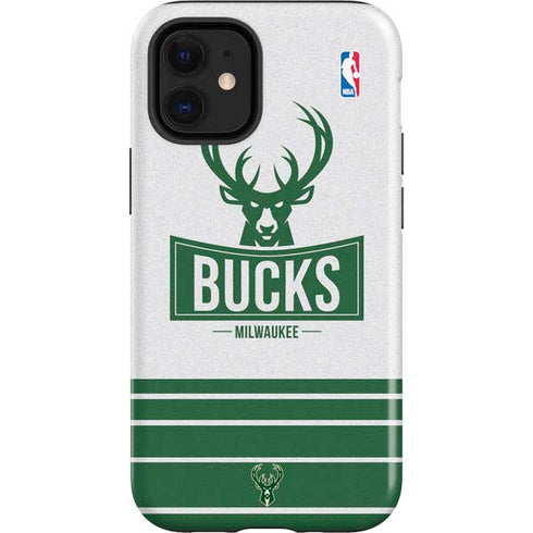 NBA Milwaukee Bucks Static iPhone 12 Mini Impact Case