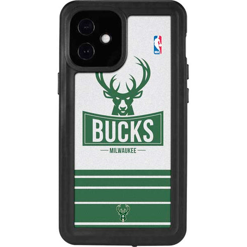 NBA Milwaukee Bucks Static iPhone 12 Mini Waterproof Case