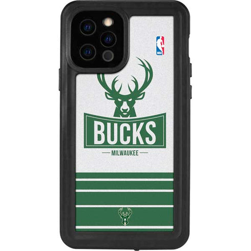 NBA Milwaukee Bucks Static iPhone 12 Pro Waterproof Case