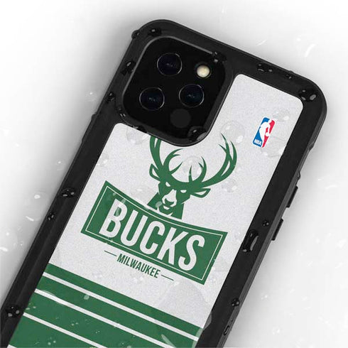 NBA Milwaukee Bucks Static iPhone 12 Pro Waterproof Case