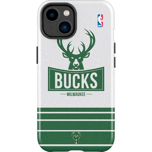 NBA Milwaukee Bucks Static iPhone 14 Plus Impact Case