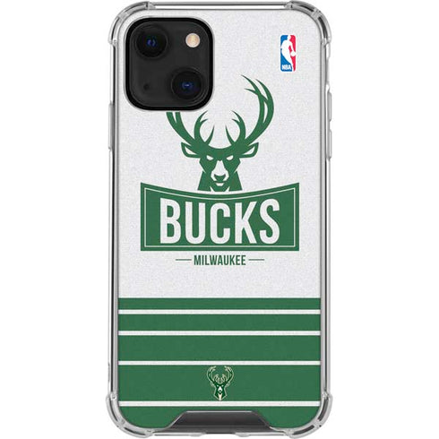 NBA Milwaukee Bucks Static iPhone 15 Plus Clear Case