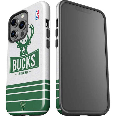 NBA Milwaukee Bucks Static iPhone 15 Pro Impact Case