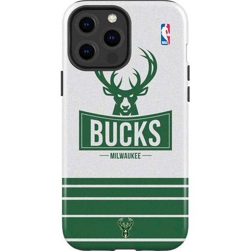 NBA Milwaukee Bucks Static iPhone 14 Pro Max Impact Case