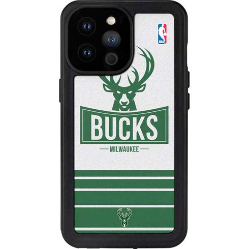 NBA Milwaukee Bucks Static iPhone 14 Pro Max Waterproof Case