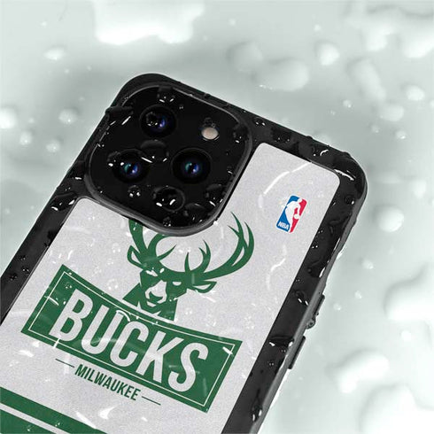 NBA Milwaukee Bucks Static iPhone 14 Pro Max Waterproof Case