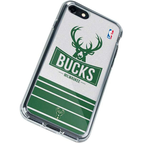 NBA Milwaukee Bucks Static iPhone SE (2nd & 3rd Gen) Clear Case