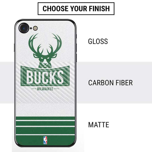 NBA Milwaukee Bucks Static iPhone SE (2nd & 3rd Gen) Skin