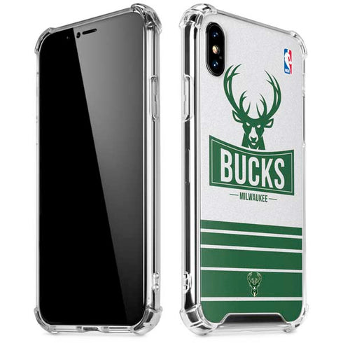 NBA Milwaukee Bucks Static iPhone XS Max Clear Case