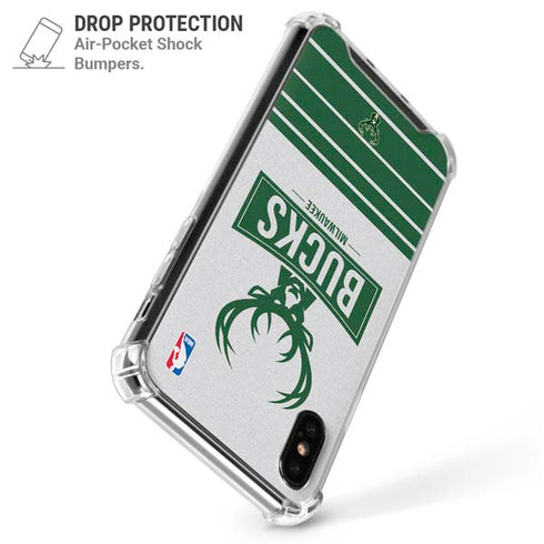 NBA Milwaukee Bucks Static iPhone XS Max Clear Case