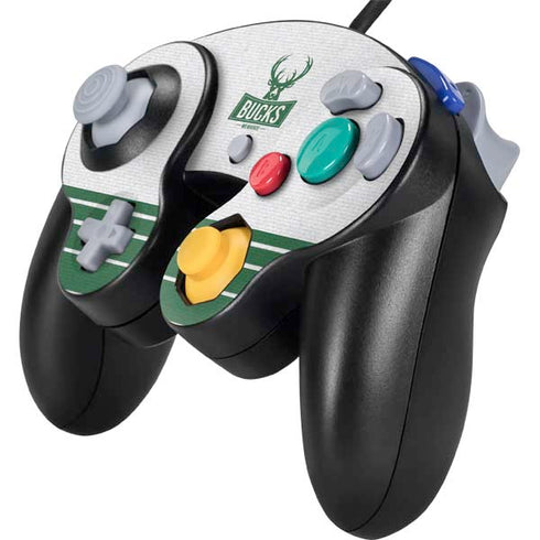 NBA Milwaukee Bucks Static Nintendo GameCube Controller Skin