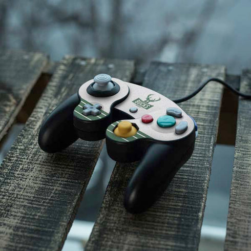 NBA Milwaukee Bucks Static Nintendo GameCube Controller Skin